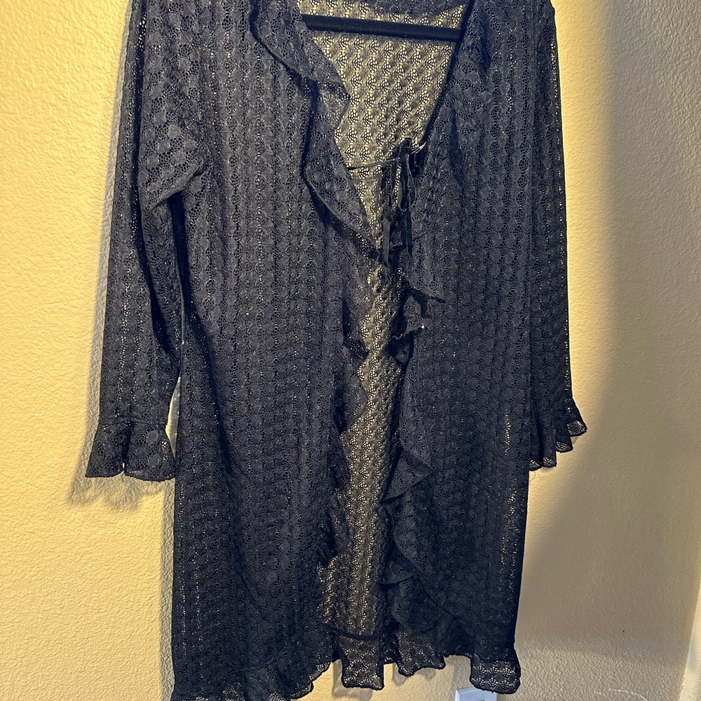 Blk Cover swimsuit cover up - short